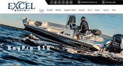 Desktop Screenshot of excelboats.com
