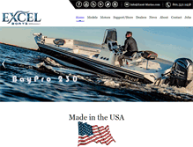 Tablet Screenshot of excelboats.com